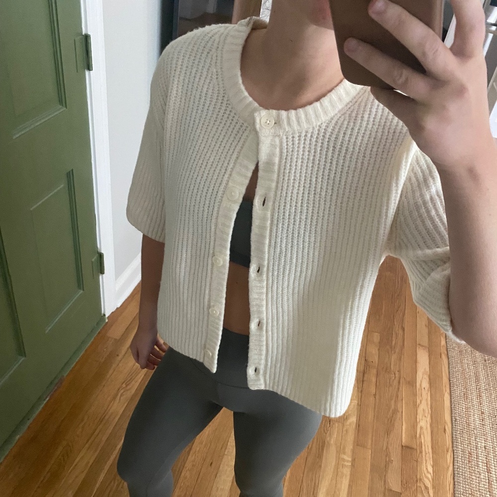 Aerie unreal short sleeve cardigan - NWT!